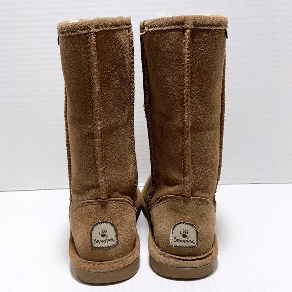 BearPaw Emma Tall Suede Sheepskin Winter Boots - Picture 3 of 16